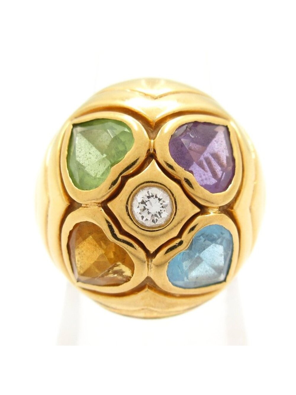 Bvlgari Ring Allegra 18k Yellow Gold Diamond Multi